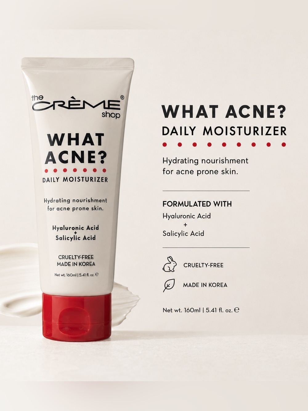 NEW/Sealed The Crème Shop What Acne? Daily Moisturizer